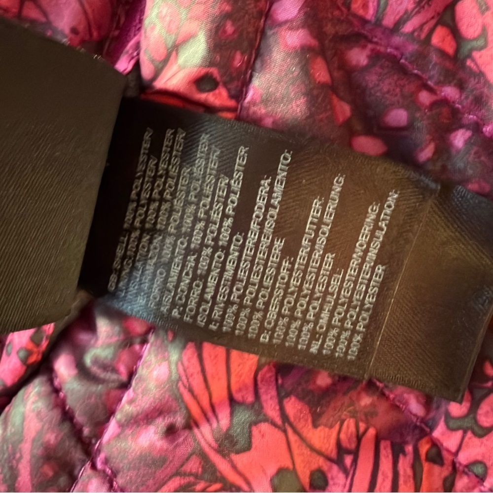 The North Face Pink Reversible Butterfly Patterned Jacket & Spyder Snowpants - Picture 8 of 14